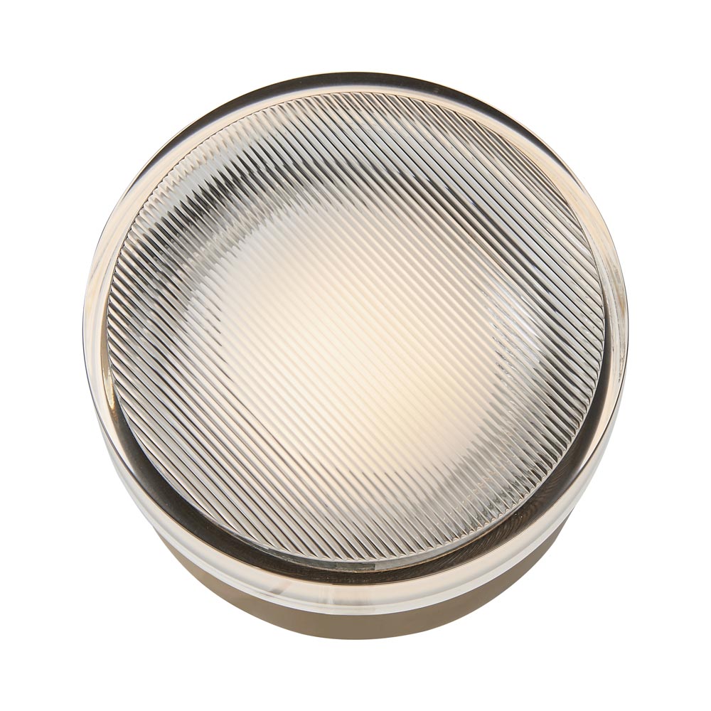 Elf Ribbed Outdoor LED Ceiling / Wall Light.