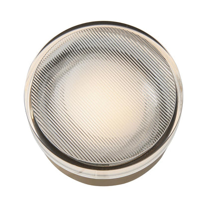 Elf Ribbed Outdoor LED Ceiling / Wall Light.