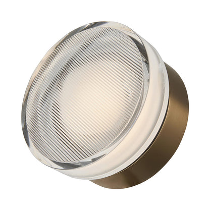 Elf Ribbed Outdoor LED Ceiling / Wall Light in Detail.