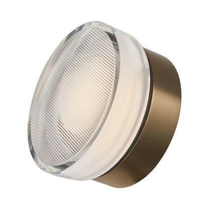 Elf Ribbed Outdoor LED Ceiling / Wall Light in Detail.