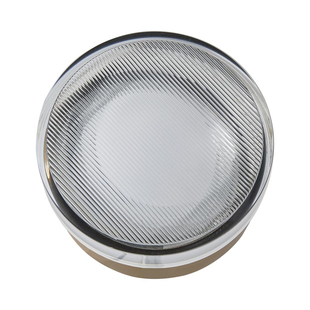Elf Ribbed Outdoor LED Ceiling / Wall Light in Detail.