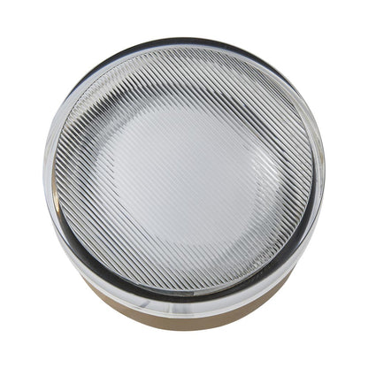Elf Ribbed Outdoor LED Ceiling / Wall Light in Detail.