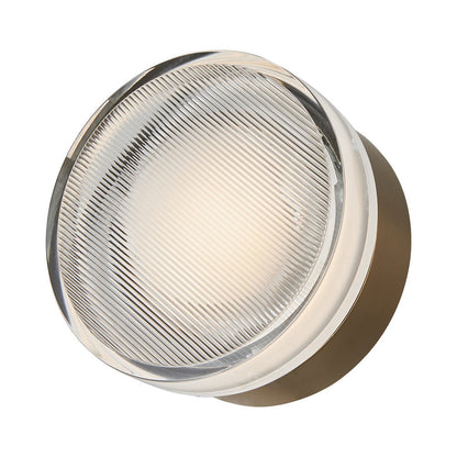 Elf Ribbed Outdoor LED Ceiling / Wall Light in Detail.