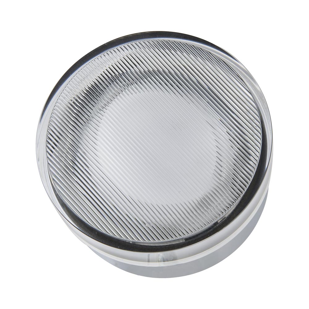 Elf Ribbed Outdoor LED Ceiling / Wall Light in Detail.