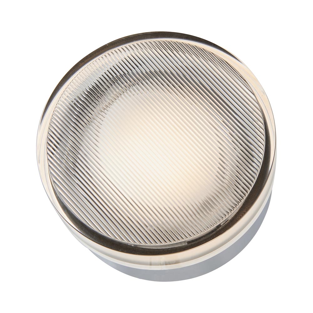Elf Ribbed Outdoor LED Ceiling / Wall Light in Detail.