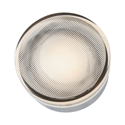 Elf Ribbed Outdoor LED Ceiling / Wall Light in Detail.