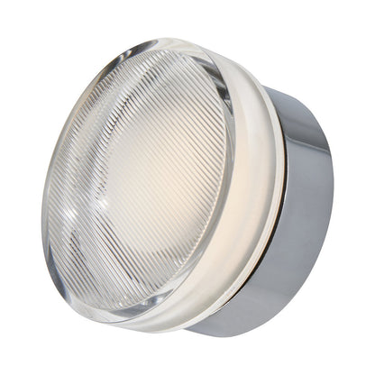 Elf Ribbed Outdoor LED Ceiling / Wall Light in Detail.
