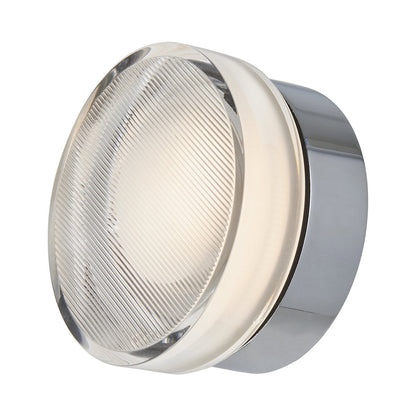 Elf Ribbed Outdoor LED Ceiling / Wall Light in Detail.
