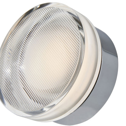Elf Ribbed Outdoor LED Ceiling / Wall Light in Detail.