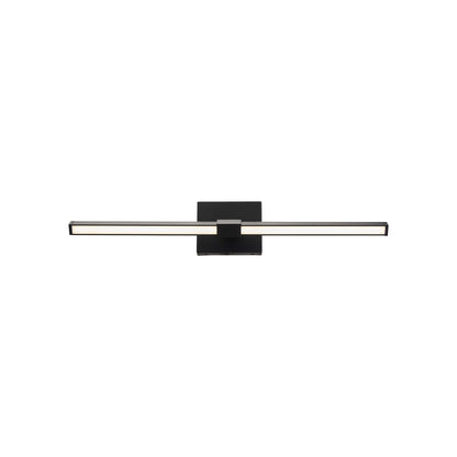 Epee LED Bath Vanity Light in Black (26-Inch).