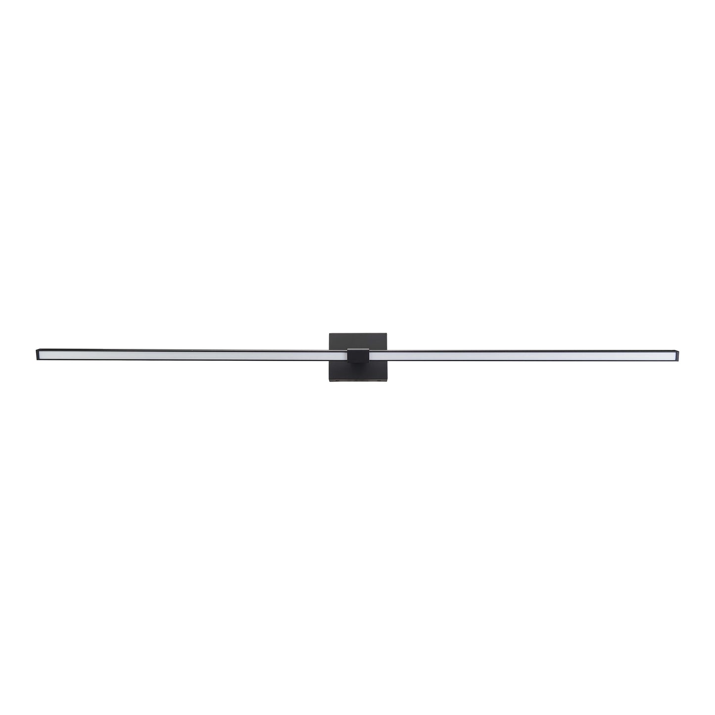 Epee LED Bath Vanity Light in Black (58.1-Inch).