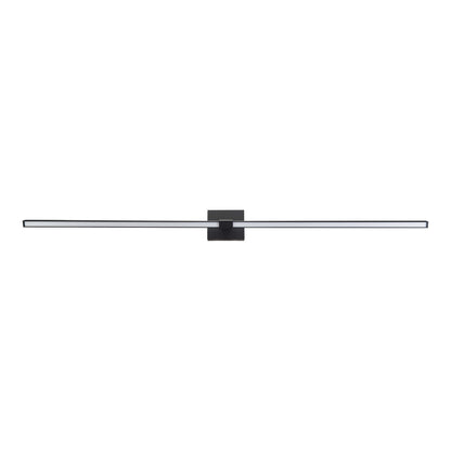 Epee LED Bath Vanity Light in Black (58.1-Inch).