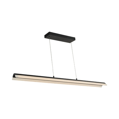 Eros Linear LED Pendant Light in Matte Black.