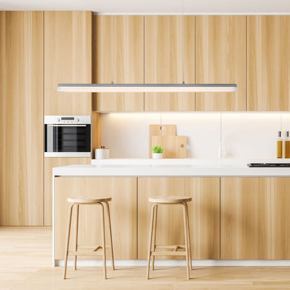 Eros Linear LED Pendant Light in kitchen.