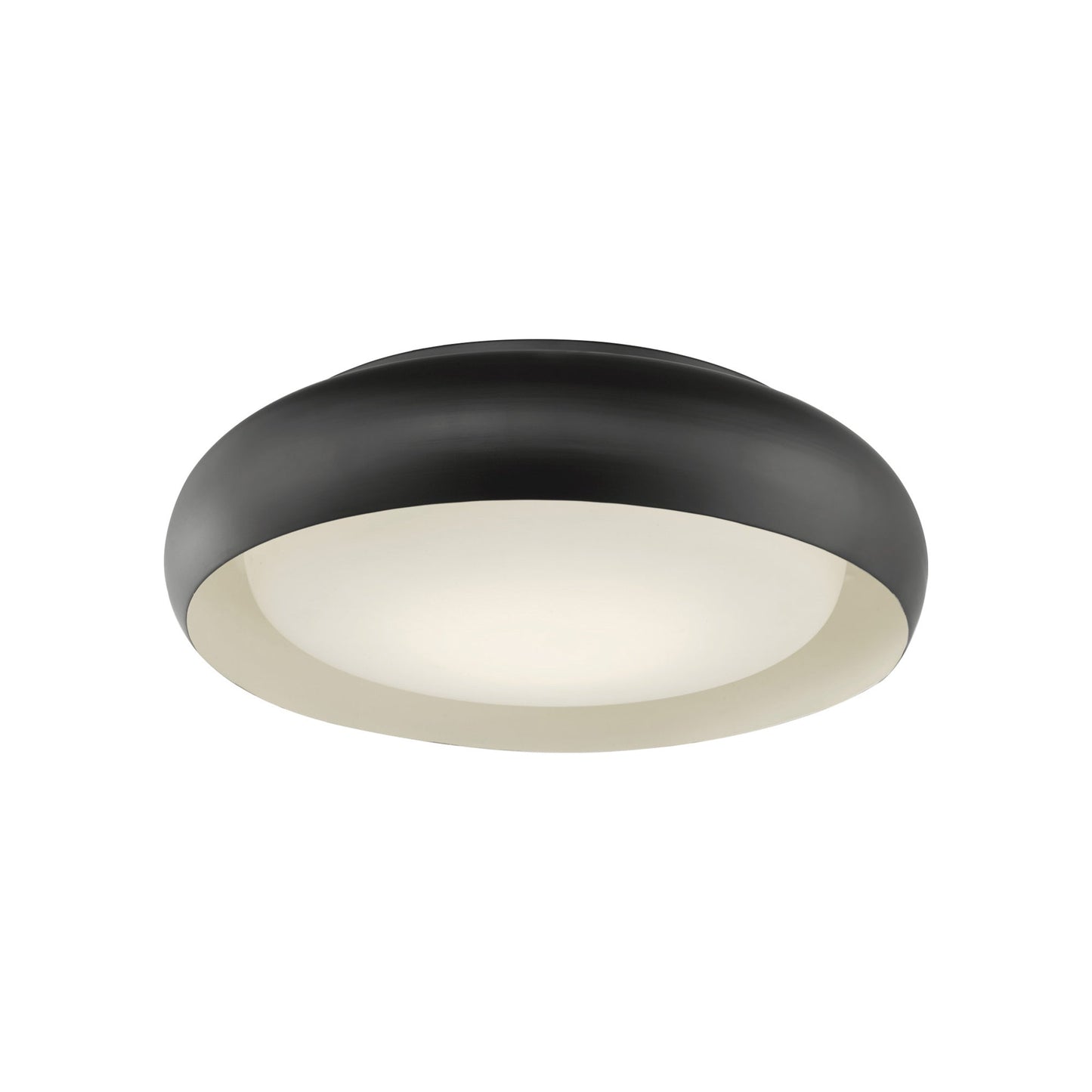 Euphoria LED Flush Mount Ceiling Light in Bronze (15-Inch).