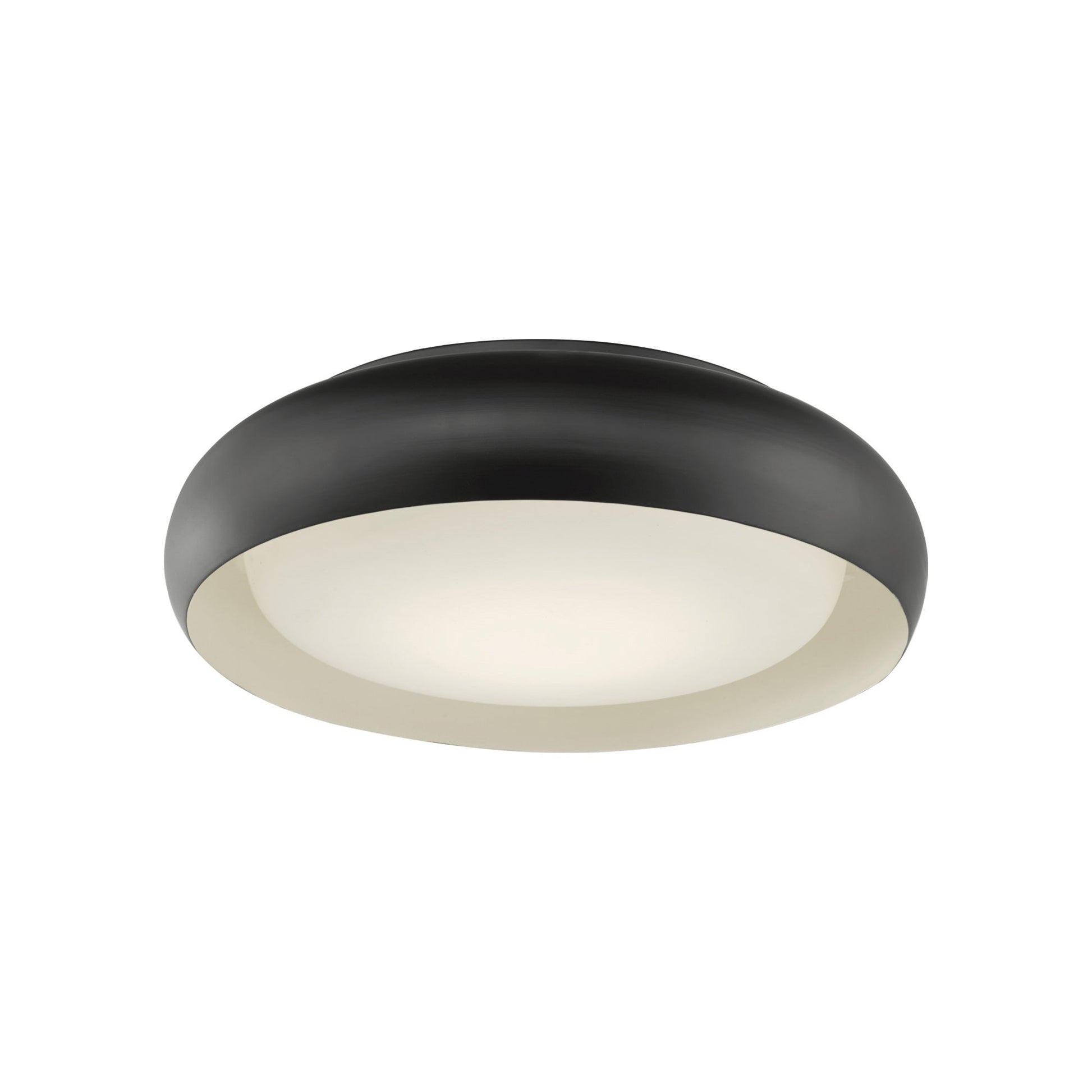 Euphoria LED Flush Mount Ceiling Light in Bronze (15-Inch).