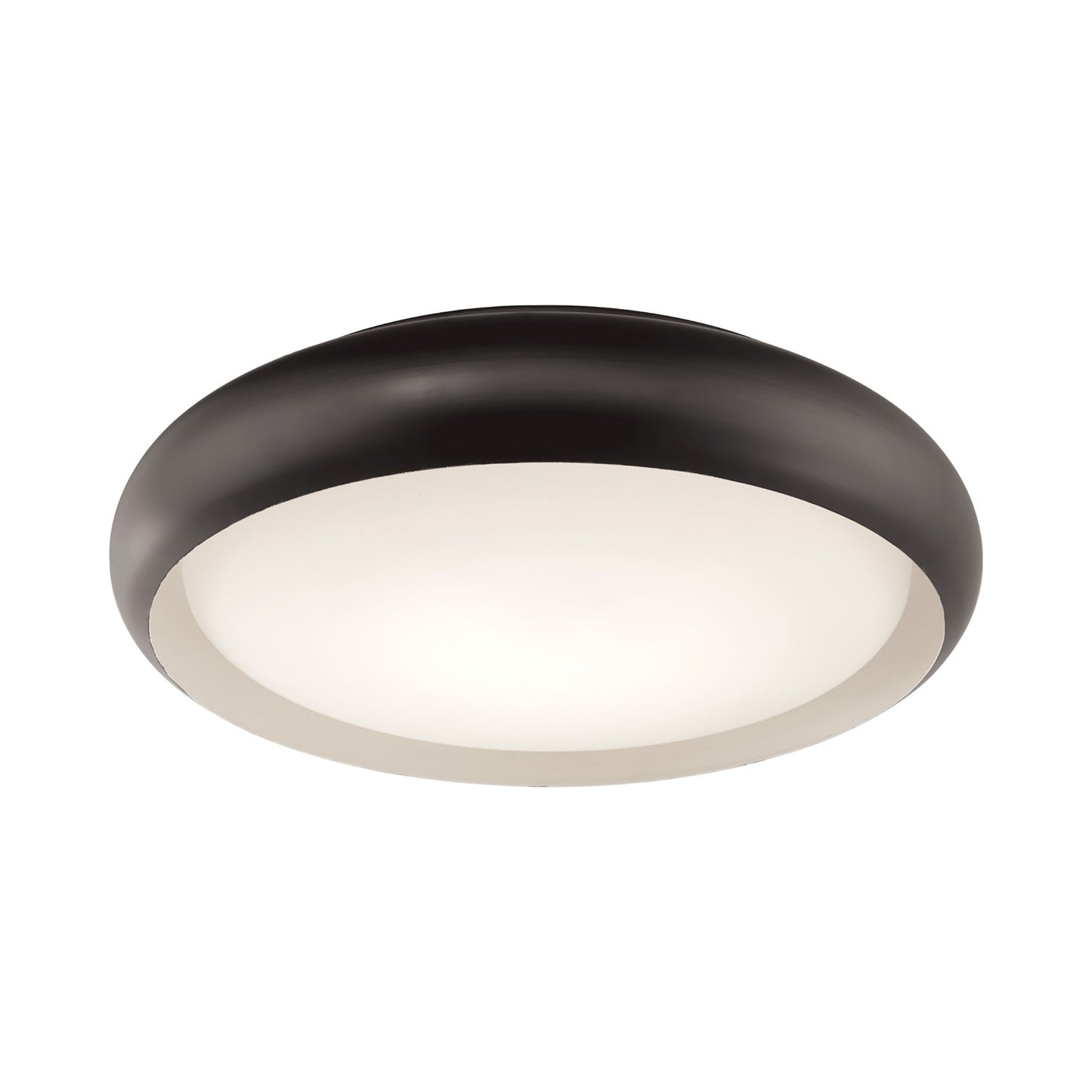 Euphoria LED Flush Mount Ceiling Light in Bronze (18.1-Inch).