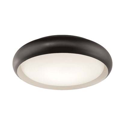 Euphoria LED Flush Mount Ceiling Light in Bronze (18.1-Inch).