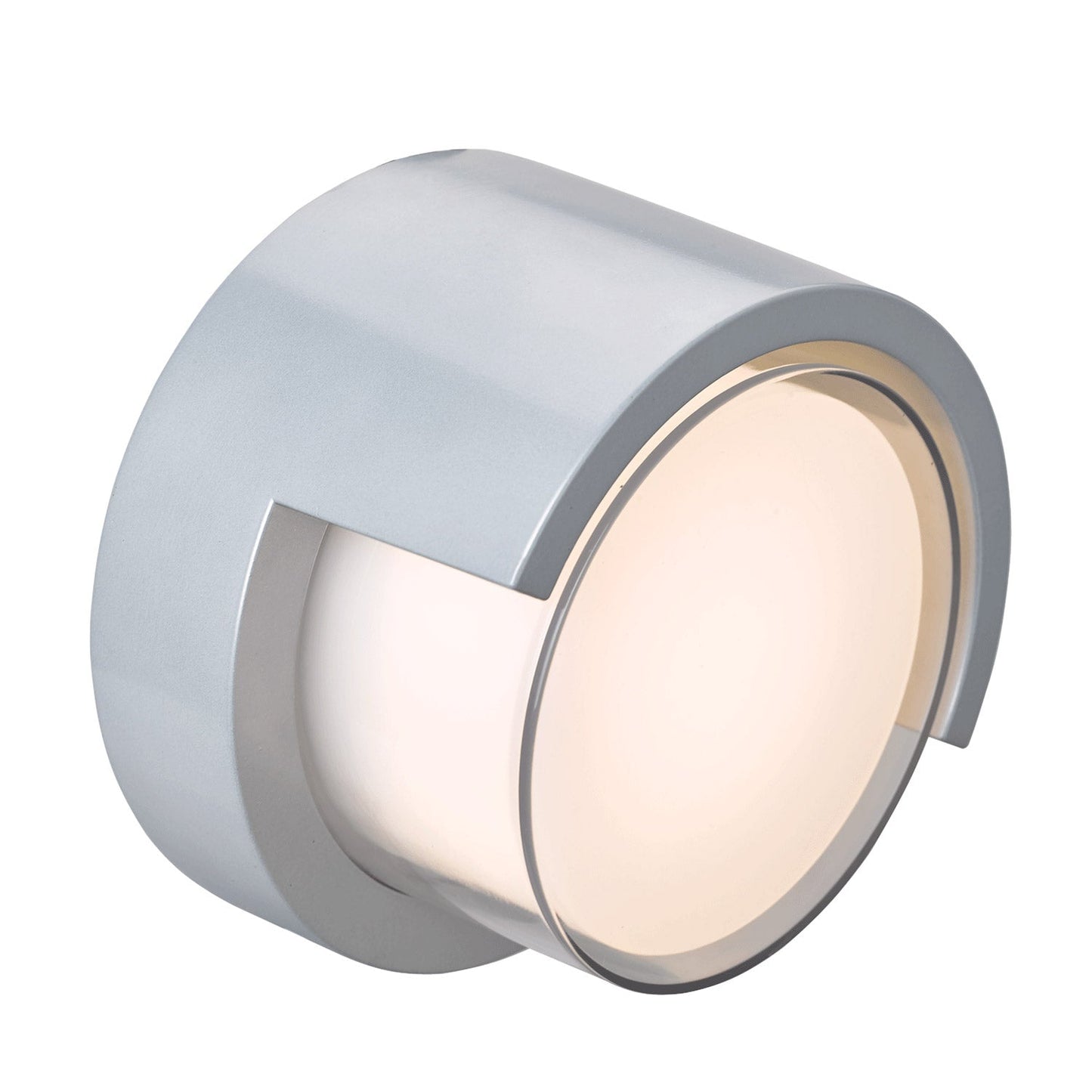 Geo Round Hooded Outdoor LED Wall Light in Detail.
