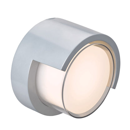 Geo Round Hooded Outdoor LED Wall Light in Detail.