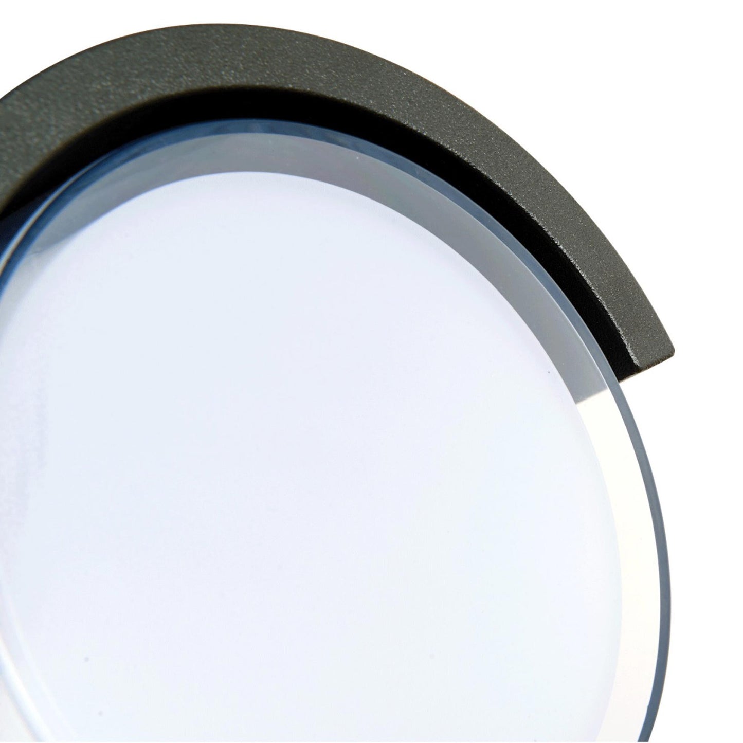 Geo Round Hooded Outdoor LED Wall Light in Detail.