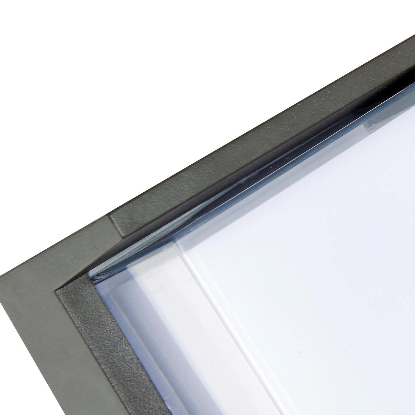 Geo Square Hooded Outdoor LED Wall Light in Detail.