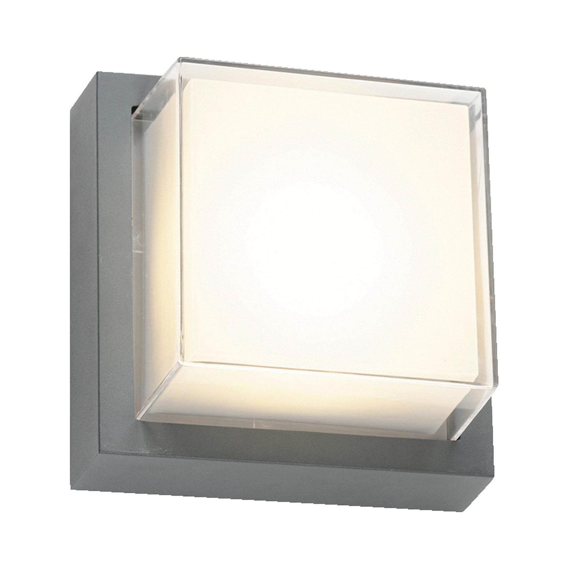 Geo Square Outdoor LED Wall Light in Detail.