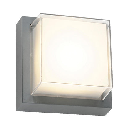 Geo Square Outdoor LED Wall Light in Detail.