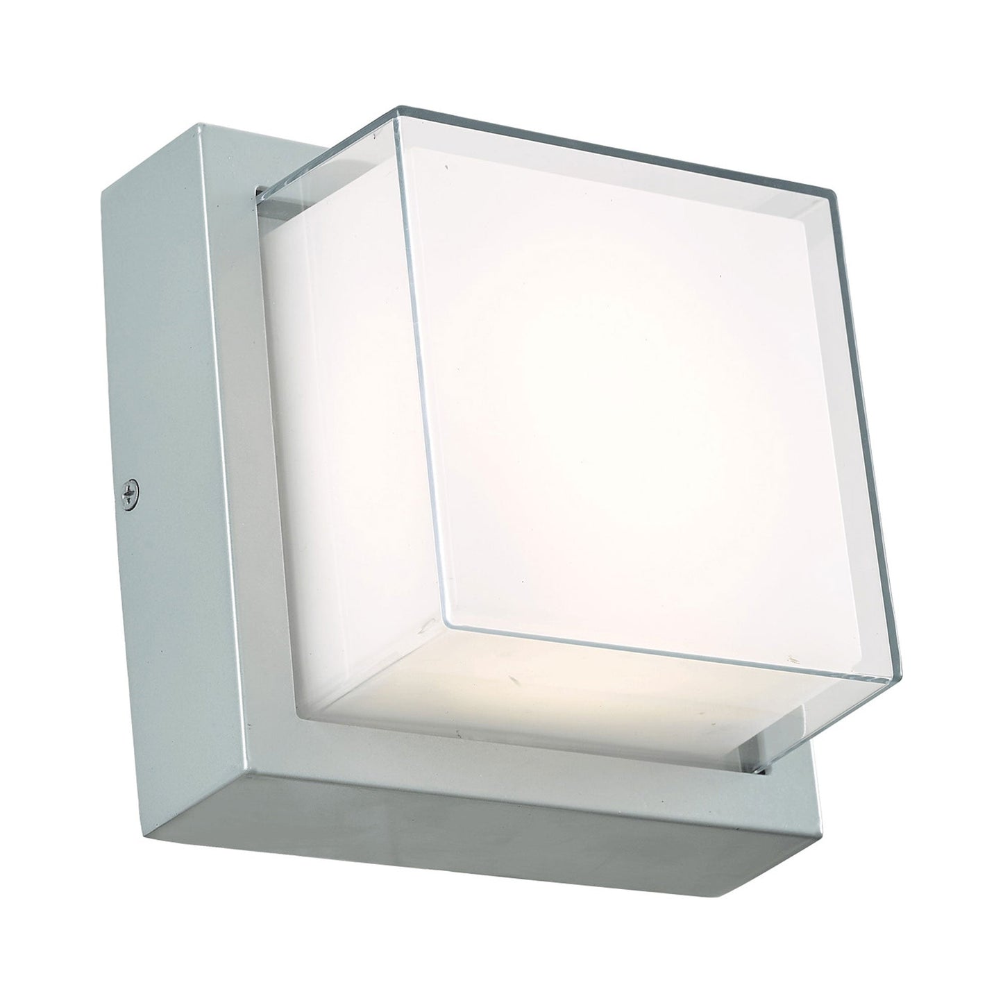 Geo Square Outdoor LED Wall Light in Detail.