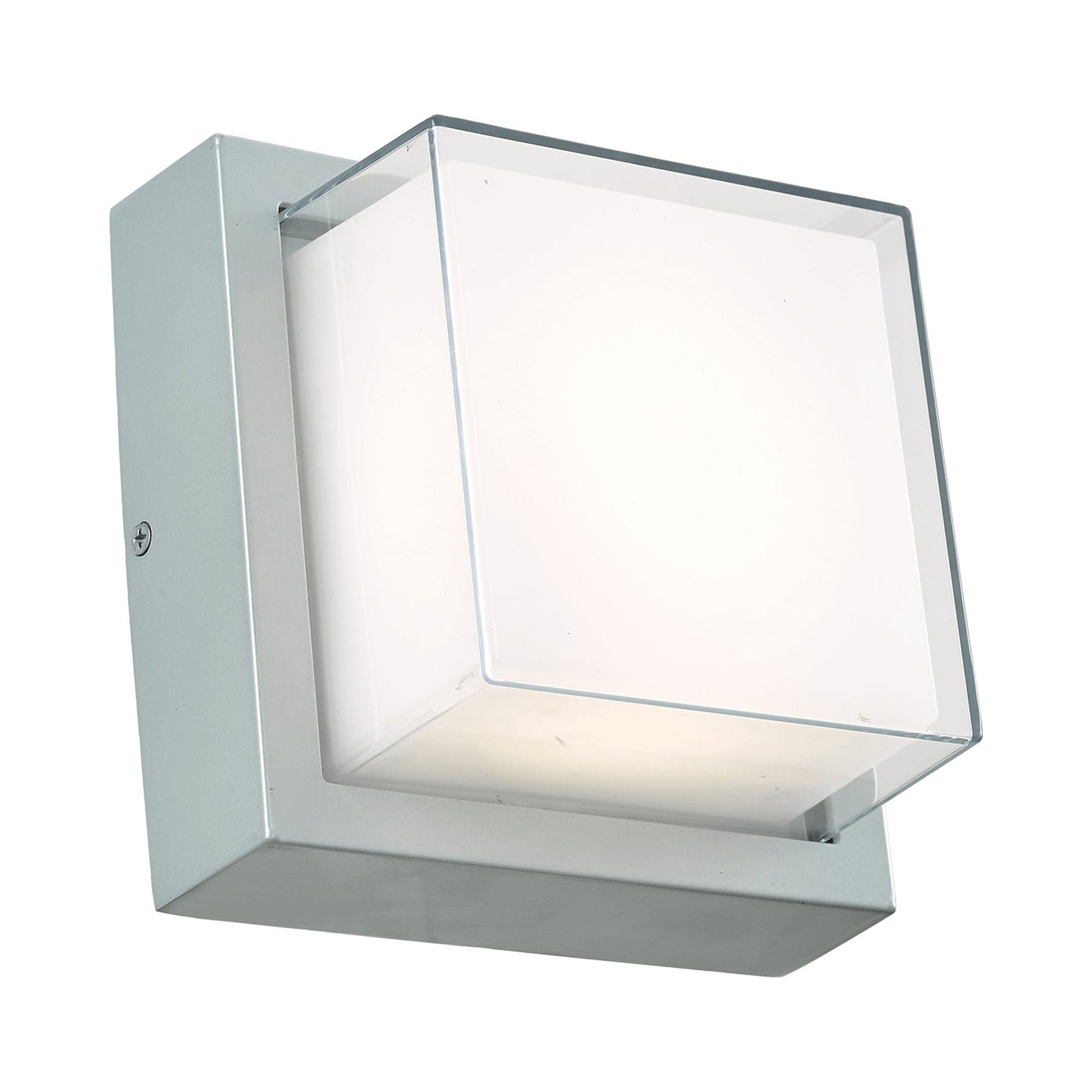 Geo Square Outdoor LED Wall Light in Detail.