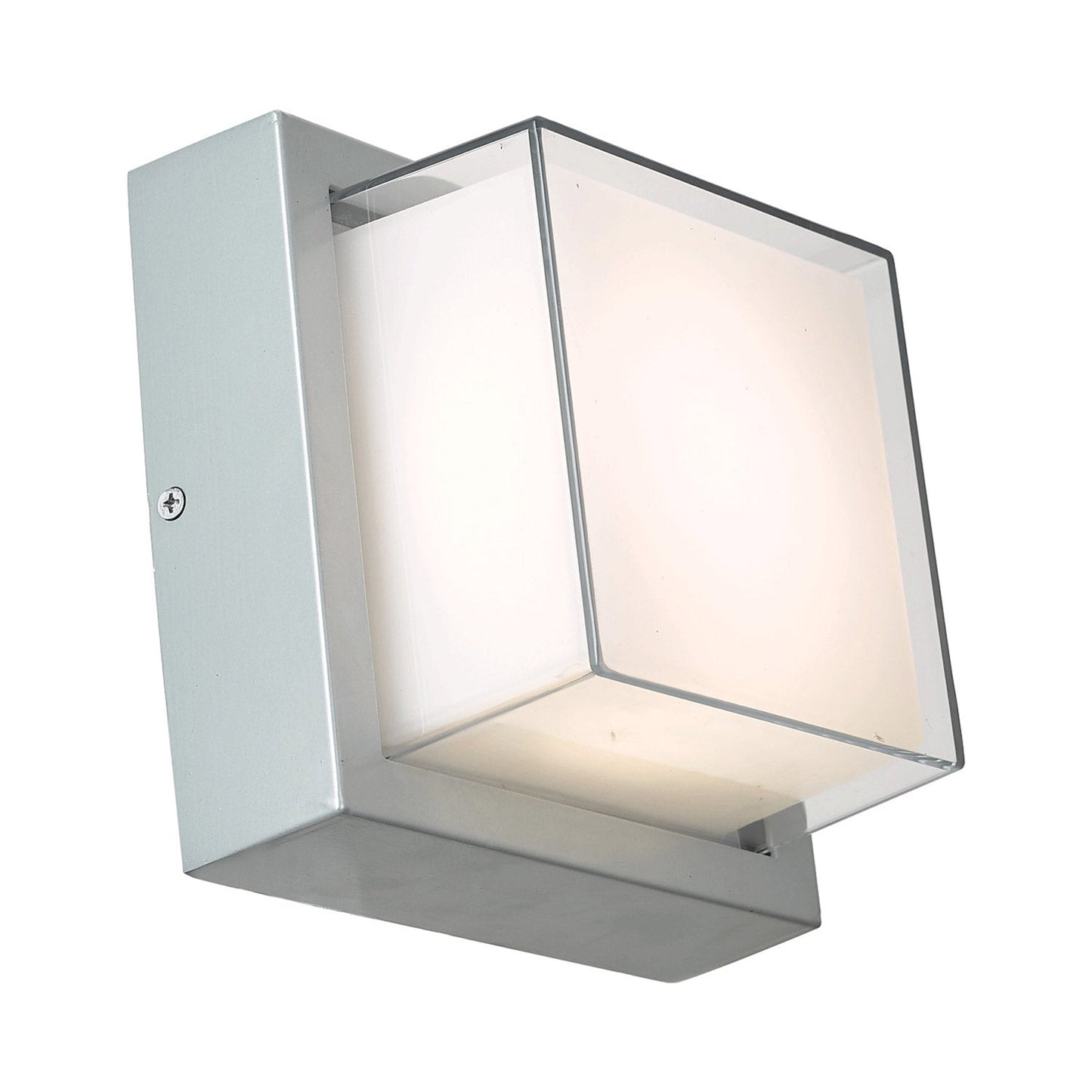 Geo Square Outdoor LED Wall Light in Detail.