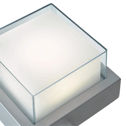 Geo Square Outdoor LED Wall Light in Detail.