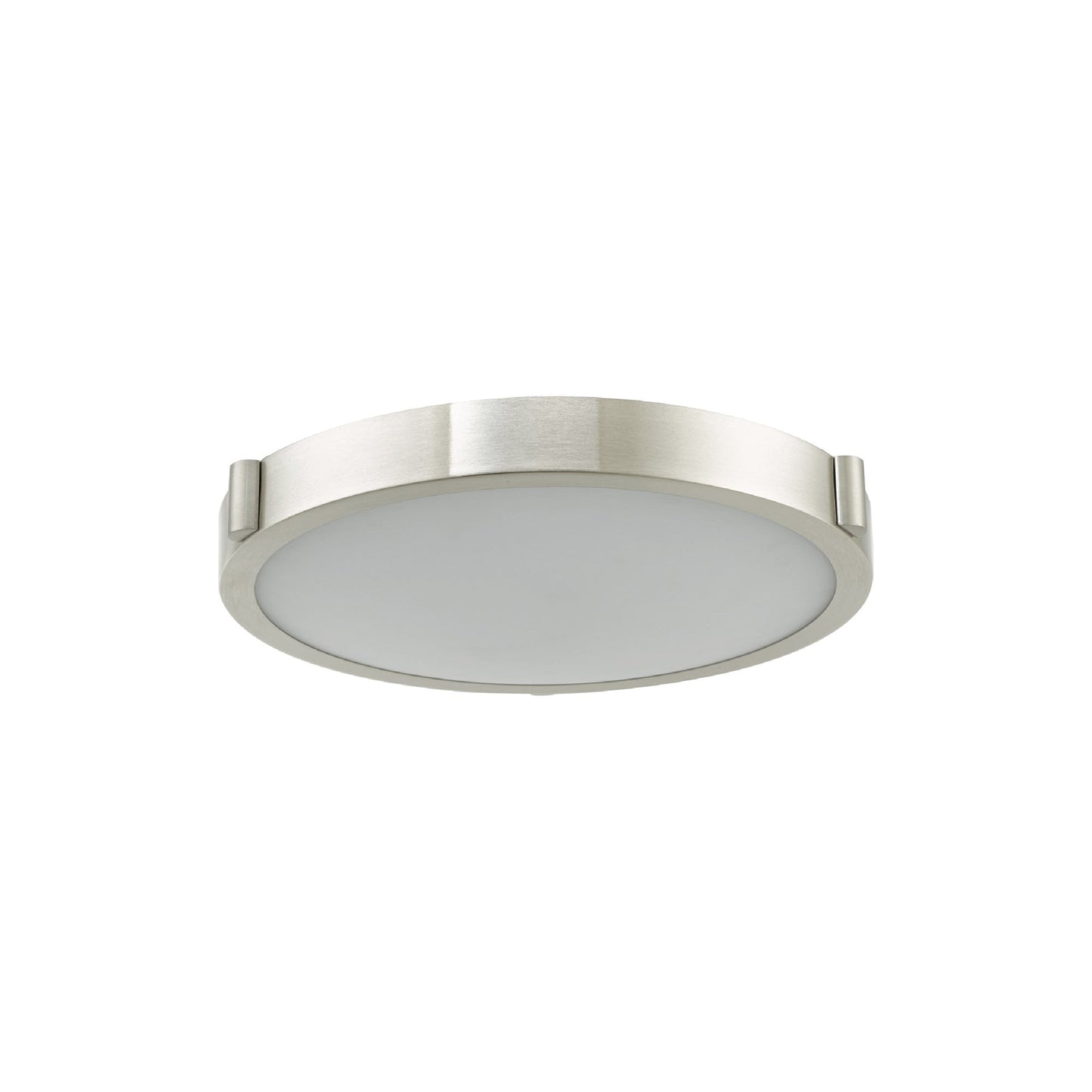 Halo LED Flush Mount Ceiling Light in Brushed Nickel (10.85-Inch).