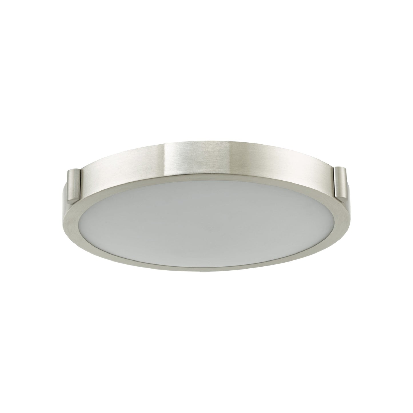 Halo LED Flush Mount Ceiling Light in Brushed Nickel (12.9-Inch).