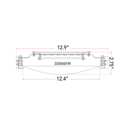 Halo LED Flush Mount Ceiling Light - line drawing.