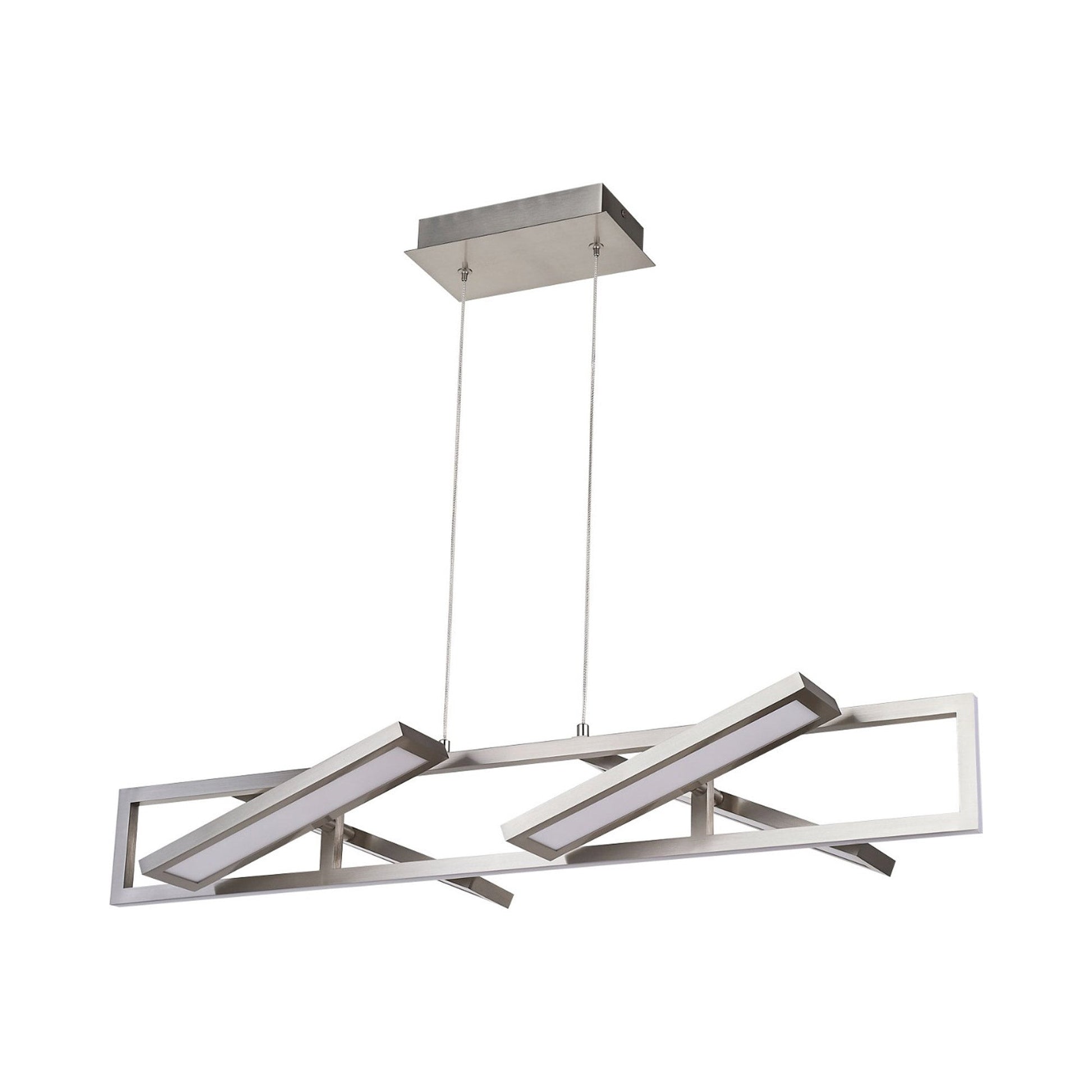 Helix LED Pendant Light in Brushed Nickel (36-Inch).