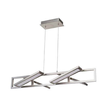 Helix LED Pendant Light in Brushed Nickel (36-Inch).