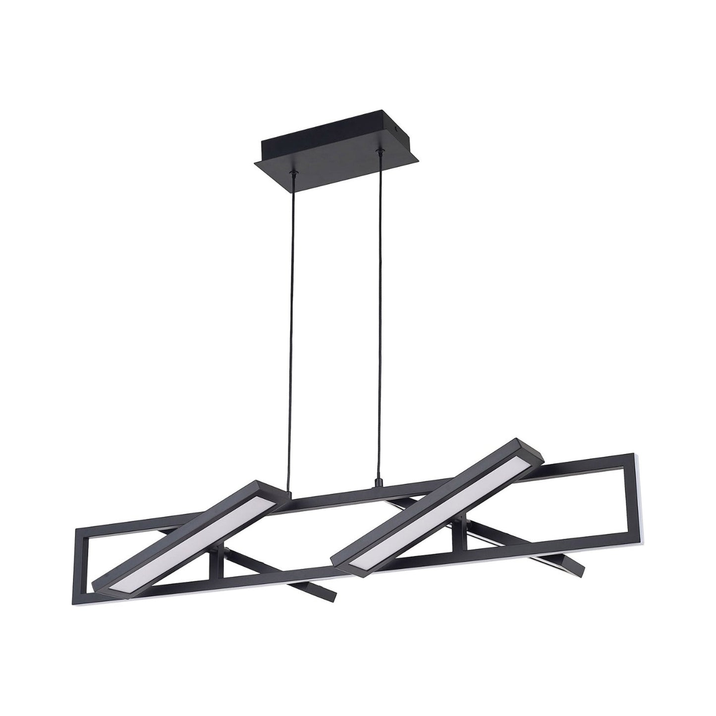 Helix LED Pendant Light in Matte Black (36-Inch).
