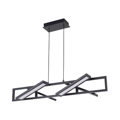 Helix LED Pendant Light in Matte Black (36-Inch).