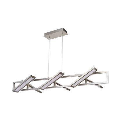 Helix LED Pendant Light in Brushed Nickel (48-Inch).