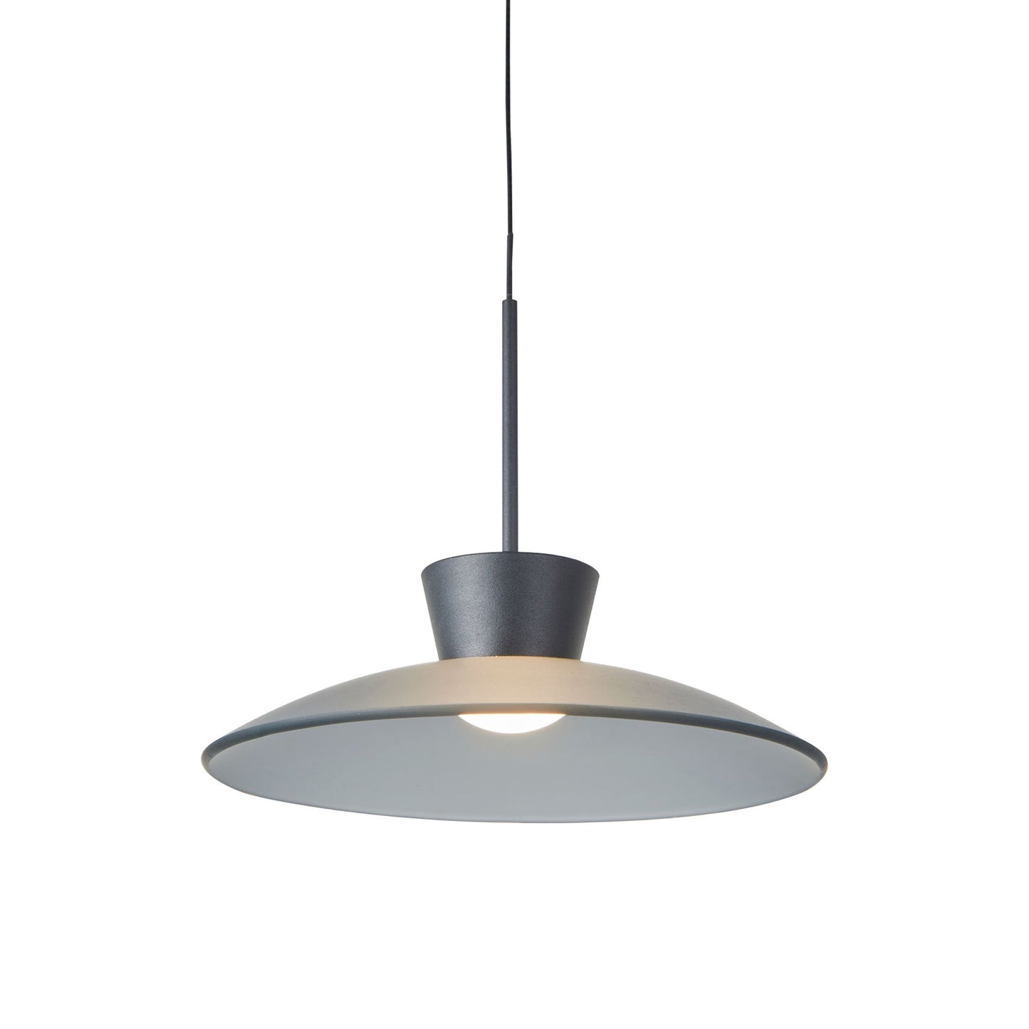 Horizon LED Pendant Light in Smoked Glass.