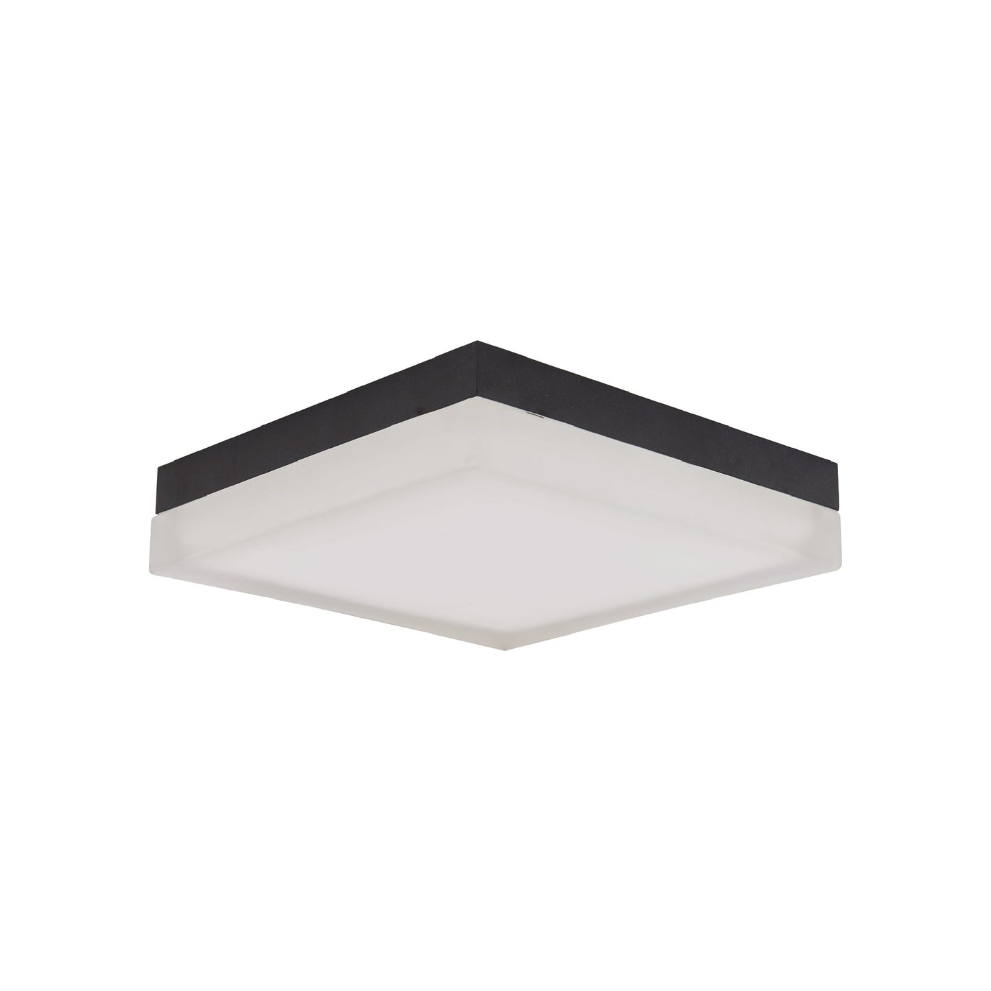 IceCube LED Flush Mount Ceiling Light in Black (9-Inch).