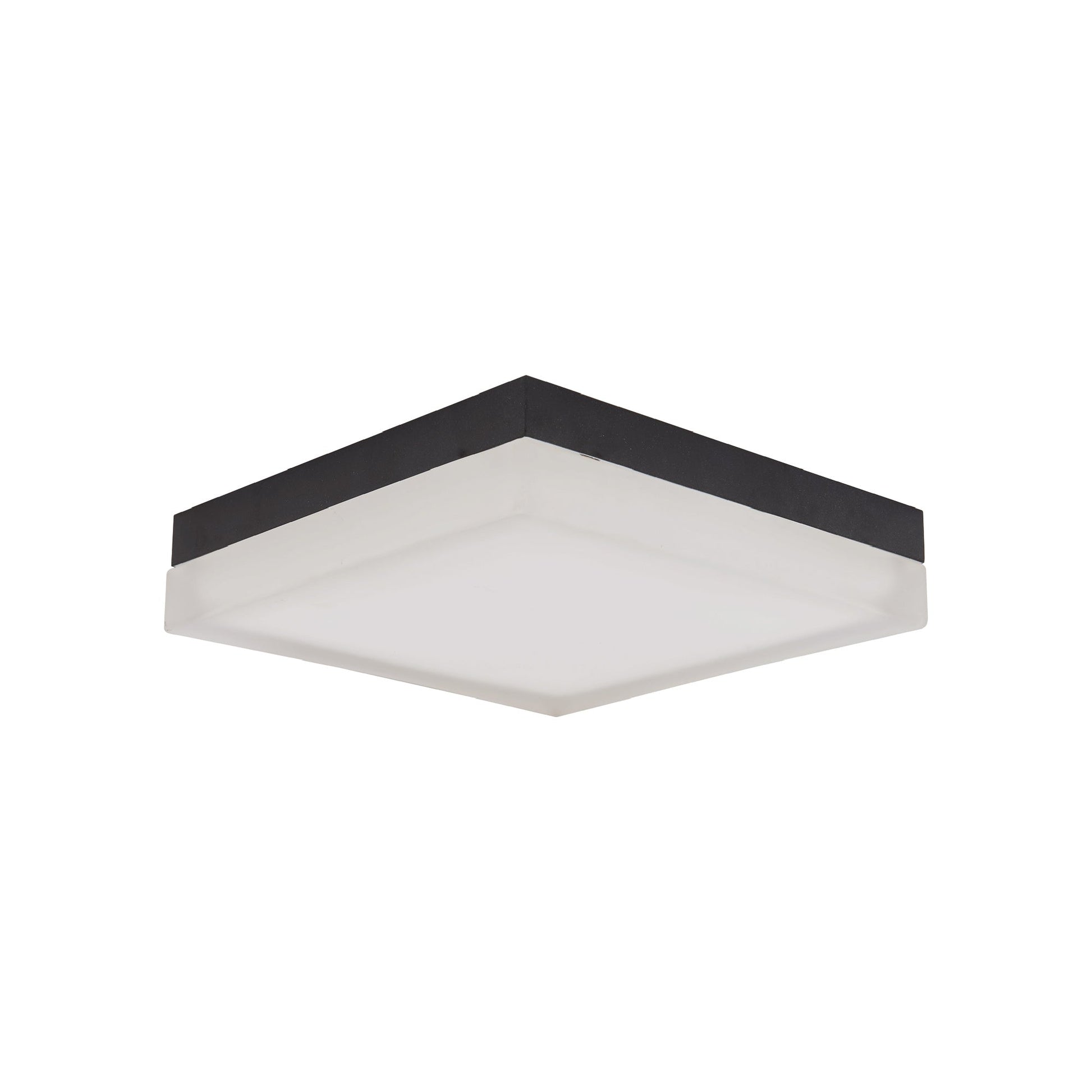 IceCube LED Flush Mount Ceiling Light in Black (9-Inch).