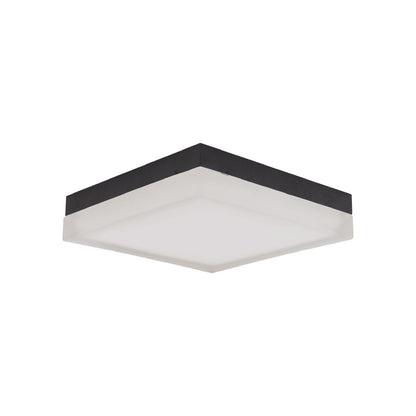 IceCube LED Flush Mount Ceiling Light in Black (9-Inch).