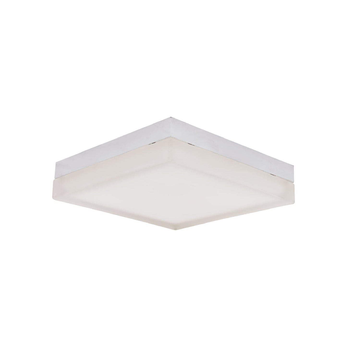 IceCube LED Flush Mount Ceiling Light in Chrome (9-Inch).