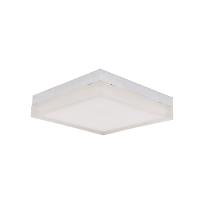IceCube LED Flush Mount Ceiling Light in Chrome (9-Inch).