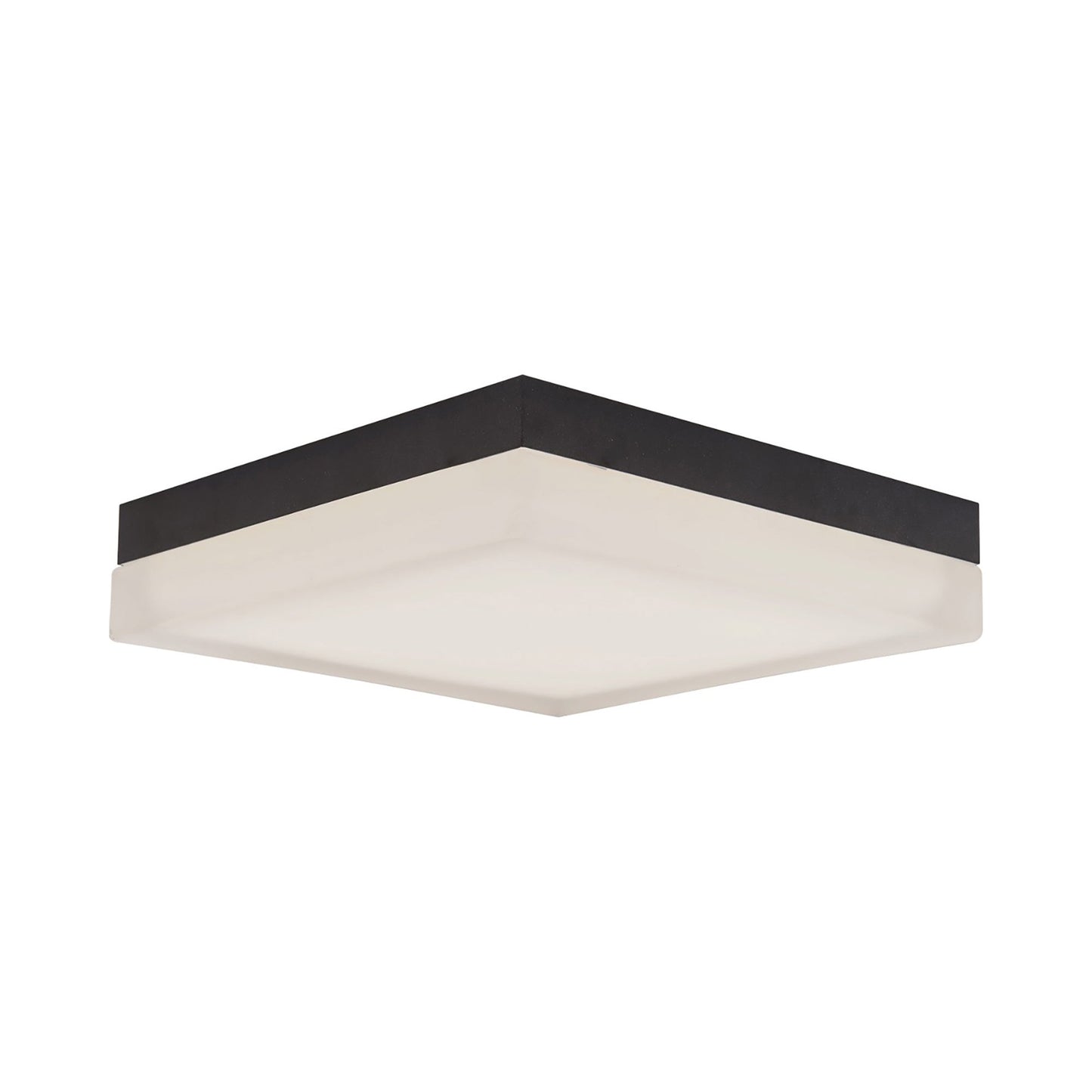 IceCube LED Flush Mount Ceiling Light in Black (12-Inch).