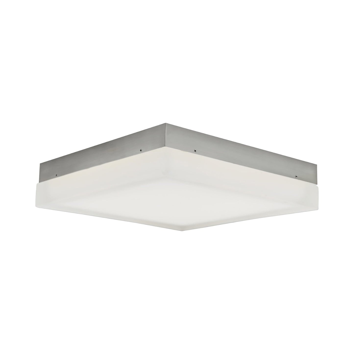 IceCube LED Flush Mount Ceiling Light in Brushed Nickel (12-Inch).