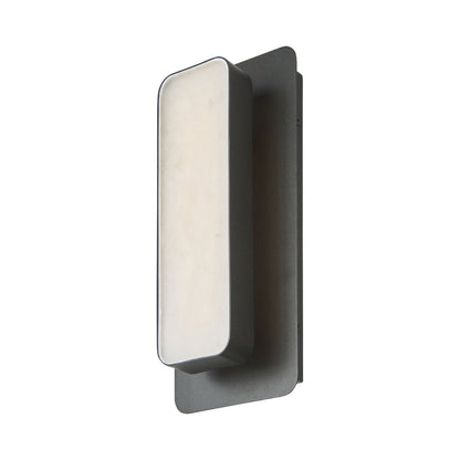 Ingot Outdoor LED Wall Light in Matte Black (11.6-Inch).