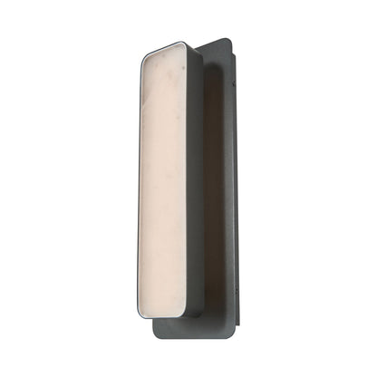 Ingot Outdoor LED Wall Light in Matte Black (15.5-Inch).